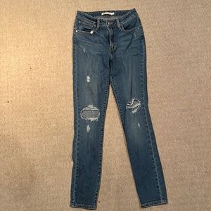 Levi 721 high rise jeans skinny jeans size 27
